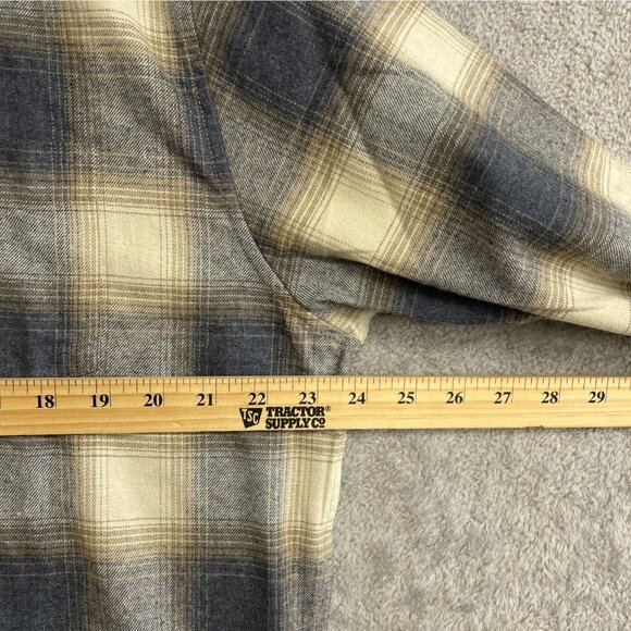 NEW Weatherproof Vintage Men's L Plaid Long Sleeve Button-Down Flannel Shirt - Picture 4 of 9